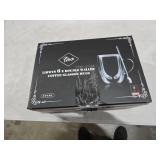 LIBWYS 6 Pack Double Walled Coffee Cups Glasses Mugs, 12oz Espresso Cappuccino Latte Tea Cups with Handle, Heat Resistant Borosilicate Clear Glasses 350ml