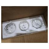 A1A9 3-Light Bathroom Vanity Light, Modern Brushed Gold Wall Lights with Clear Glass Shades, Bathroom Wall Sconce Lamp for Mirror Living Room Bedroom Hallway