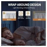 ZYRW Gold Curtain Rod, Room Darkening Rods for Windows 28 to 48 Inches(2.3-4Ft), Wrap Around Curtain Rods, Heavy Duty Blackout Drapery, Modern Decorative Window Treatment Rod, Gold