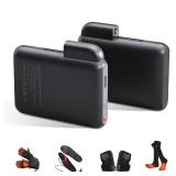 Kamlif Rechargeable Li-Polymer Battery Pack 7.4V 3000mAh 23.1Wh Batteries for Heated Gloves, Mittens, Liners, Heated Socks, Heated Insoles, Heated Hats (1 Pair)