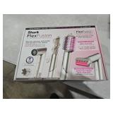 Shark FlexFusion Hair Dryer with Fusion Hair Brush, Diffuser, Ceramic Air Styler with Auto-Wrap Hair Curlers, Ceramic Plates, Metallic Mist HD642 Retail:$350