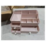 ONXE Makeup Organizer with Drawers,Large Capacity Countertop Organizer for Vanity,Bathroom and Bedroom Desk Cosmetics Organizer for Skin Care,Brushes, Eyeshadow, Lotions, Lipstick, Nail Polish