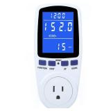 Upgraded Watt Power Meter Plug Home Electrical Usage Monitor Consumption, Energy Voltage Amps Kill Tester with Backlight, Overload Protection, 7 Modes Display