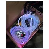 Interior Car LED Strip Lights with Wireless APP & Remote Control, RGB 2 in 1 Car Ambient Lighting Kit with 158 Inches Fiber Optic, Inside Neon Dash Strip with Music Mode