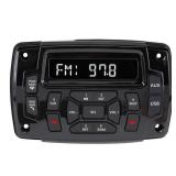 Citreal Marine Stereo Audio Radio Bluetooth Car Stereo Receivers Waterproof Player MP3 Boat Media with AM/FM Music Radio USB Input for Golf Cart Motorcycle UTV Head Unit Sound System
