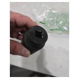 CASOMAN 1/2\" Drive x 36 mm Deep 6 PT Impact Socket, CR-MO, 1/2-inch Drive 6 Point Axle Nut Socket for Easy Removal of Axle Shaft Nuts (36MM)