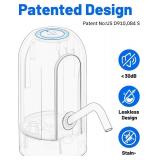 Myvision Water Dispenser for 5 Gallon Bottle,Portable USB Charging Electric Water Pump, Drinking Water Jug Pump for Home, Kitchen, Living Room, Office,Camping,Universal for 3-5 Gallon (White)