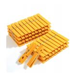 Mr. Pen- Wooden Clothes Pins, Natural Wood, 50 Pack, 2.9 Inch, Yellow, Rust Resistant Clothes Pins for Hanging Clothes, Clothes Pins Wood, Clothing Pins, Clothes Pegs, Clothespins, Wood Clothespin