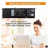 54Wh V6W33 Battery for Dell Inspiron 3511 3515 3525 3530 3535 5310 5320 5330 5410 5420 5425 5430 5435 5440 Latitude 3320 3430 3520 3530 Vostro 5620 5625 for Dell 54Wh Type V6W33 Battery