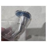 OCEANBROAD Stainless Steel 316 Thru Hull Exhaust Skin, Fitting 24mm Hose Pipe Marine Exhaust Port for Webasto, Planar, Eberspacher, Chinese Diesel Parking heaters, Bend with Bolts and Nuts