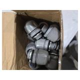 HDHAODA Conduit Connectors, 1/2 Inch Liquid Tight Connector NPT Non-Metallic for PVC Electrical Flexible Conduit Fittings, 10 Straight and 10 Angle 90 Degree, UL Listed, Grey (20-Pack)