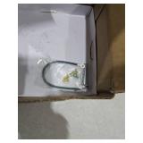 RACO 6239BP Floor Kit with Recessed Duplex 15A TR Device and Adjustable Steel Box, 1-Gang, Brass