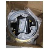 RACO 6239BP Floor Kit with Recessed Duplex 15A TR Device and Adjustable Steel Box, 1-Gang, Brass