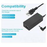 DC 19V Power Cord for Samsung TV Monitor 32\" UN32J4000 J4500 J5003 J5205 J525D UN32J4000AF UN32J5003 A4819-FDY ; LG Electronics 19\" 20\" 22\" 23\" 24\" 27\" 24M47H-P 24MP55HQ LED LCD Monitor