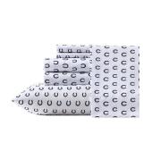 Wrangler - Twin Size Sheet Set, Ultra-Soft & Wrinkle-Resistant Bedding for Year Round Comfort, Deep Pockets, Bed Sheets with Matching Fitted Sheet & Pillowcase (Horseshoe Dots Navy)