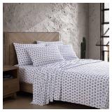 Wrangler - Twin Size Sheet Set, Ultra-Soft & Wrinkle-Resistant Bedding for Year Round Comfort, Deep Pockets, Bed Sheets with Matching Fitted Sheet & Pillowcase (Horseshoe Dots Navy)