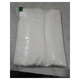 KNEOQIT Extra Long Semi Sheer Curtains 132 Inches, Grommet High Ceiling Light Filtering 2 Story Tall Windows Drapes for Living Room 1 Panel 52x132 White