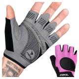 ATERCEL Weight Lifting Gloves Full Palm Protection, Workout Gloves for Gym, Cycling, Exercise, Breathable, Super Lightweight for Mens and Women Medium