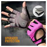 ATERCEL Weight Lifting Gloves Full Palm Protection, Workout Gloves for Gym, Cycling, Exercise, Breathable, Super Lightweight for Mens and Women Medium