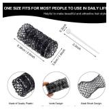 Willbond 20 Pack Vintage Brush Rollers for Hair with Picks Medium Wire Mesh Rollers for Women Effortless Curls and Waves Flexible Locking Pins Small Curls(Black,2.5 x 1.4 Inch)