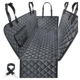 URPOWER Dog Car Seat Cover for Pets 100% Waterproof Seat Cover Hammock 600D Heavy Duty Scratch Proof Nonslip Durable Soft Back Seat Covers for Full Size Trucks