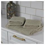 DEMMEX Organic Cotton Waffle Weave Turkish Bath Towel - Ultra Soft Lightweight Quick Dry, Oeko-Tex Certified, 100% Turkish Cotton (Beige, Large (60x30))