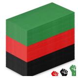 Qilery 120 Pcs Black History Month Paper Napkins Disposable Guest Cocktail Napkins for African American Party Supplies Hand Towels Tableware Decoration, 15.7\" x 13\"(Red, Black, Dark Green)