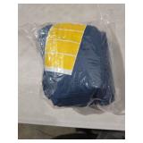 RIMELA Dusty Navy Bed Skirt King Size 15 Inch Drop, Wrap Around Elastic Bedskirt, Dust Ruffle for Adjustable Bed Base Machine Washable Easy to Install Bed Skirts