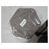 Grajar 2 Pcs Portable Folding Dice Rolling Tray Set for RPG DND Table Games - PU Leather and Velvet Holder Storage Box - Black and Grey