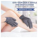 Yiclick 12Pcs Heavy Exfoliating Gloves, Body Scrub Glove For Shower Bath, Body Scrub Exfoliator, Exfoliating Body Scrubber for Bath Shower Exfoliation, Exfoliate Sponge Loofah Washcloth Mitt Men Women
