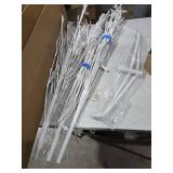 7ft Christmas birch tree with stand and lights white