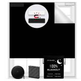 100% Blackout Blind Magnetic Window Cover 118 x 57Inch,No Drill,Cut Any Size/Shape,Portable Black Out Shades Curtains for Nursery Bedroom,Rv,Media Room with Magnetic Closure