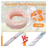 Mtanlo 4.0 mm Recoil Starter Rope Pull Cord 10-Meter Trimmer Edger Brush Cutter Lawn Mower for Stihl Chainsaw Pull Cord for Husqvarna Chainsaw Cord Recoil Rope Nylon Starter Cord (4.0 mm-Red-10M)