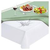 LotuFlor Table Protector Pad with Flannel Backing, Heavy-Duty Vinyl Table Padding Under Tablecloth, Waterproof, Heat Resistant, 90 x 54 inches, Rectangular