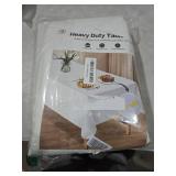 LotuFlor Table Protector Pad with Flannel Backing, Heavy-Duty Vinyl Table Padding Under Tablecloth, Waterproof, Heat Resistant, 90 x 54 inches, Rectangular