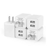 5Pack USB Wall Charger, iGENJUN 2.4A Dual USB Port Cube Power Plug Adapter Fast Phone Charger Block Charging Box Brick for iPhone 17/17 Pro/17 Pro Max/16, Samsung Galaxy, Pixel, LG, Android-White