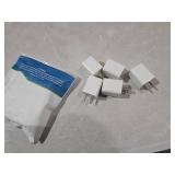 5Pack USB Wall Charger, iGENJUN 2.4A Dual USB Port Cube Power Plug Adapter Fast Phone Charger Block Charging Box Brick for iPhone 17/17 Pro/17 Pro Max/16, Samsung Galaxy, Pixel, LG, Android-White