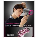 CONFU Ionic Blow Dryer 1600W, Portable Lightweight Fast Drying Negative Ion Hairdryer Blowdryer, 3 Heat Settings & Infinity Speed, with Diffuser and Concentrator Nozzle for Home & Travel