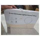 Lighted Makeup Mirror, 3000 mAh Rechargeable Double Sided Magnifying Vanity Mirror with 3 Colors, 1x/10x, 360Â° Rotation , Brightness Adjustable Magnification Cosmetic Light up Mirror, Women Gift