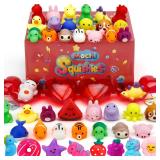 28 Pack Mochi Squishy Toys, Party Favors for Kids Ages 4-8-12, Mini Fidget Toys for Classroom, Birthday, Easter, Treasure Box Prizes, Goodie Bag Stuffers