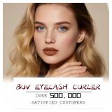 Heated Eyelash Curler Fast 5s Heat-Up, USB Rechargeable Electric Eyelash Curler, LED Display, Anti-Burn, 24H Long-Lasting Curl, (Pink A)