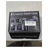 4 Channel 2.5K Dash Cam Front Rear Left Right, 170Â° Wide Angle Car Dash Camera with 5GHz WiFi & App Control, G-Sensor, Super Night Vision, 24H Parking Monitor, Loop Recording, 64GB SD Card Included
