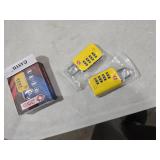 ANVIL TSA Approved Luggage Lock - 4 Digit Combination, 10,000 Combinations, Easy-Read Password Window, Travel Lock for Suitcases, Backpacks, Gym & Student Lockers, Baggage(Yellow 2 Pack)