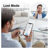 Tracker Tags-4 Pack [Apple MFi Certified] Air Pair with Apple Find My(iOS Only) Smart Bluetooth Tracking Tags Key Finder Item Locator Waterproof Worldwide Tracker for Pets Wallet Backpack Dogs Luggage
