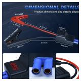EC5 Smart Jump Starter Clamps,EC5 Heavy Duty Jump Starter Automotive Booster Clamp Cables Replacement Alligator Clamps with Intelligent LCD Screen for 12V Car Jump Starterand Many Other Brands