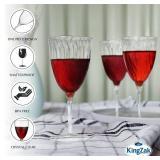 Lillian Tablesettings Premium 16 Count Wine Glasses 8 oz. Clear Hard Plastic 1-Piece Disposable Cups