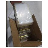 TonGass 12-Pack 5"x7" Gold Acrylic Picture Frames 3mm Gold Border Wedding Table Number Holders, Clear Double-Sided Acrylic Sign Holders for Weddings, Banquets, Parties, Centerpieces