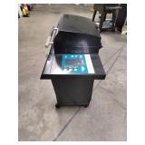 Charbroil Electric Grill, Edge 330 Square Inch Grill with Cabinet and Side Shelves, Black - Retail: $297