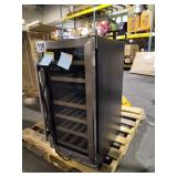 15 in. Dual Zone 30-Wine Bottles Wine Cooler in Black, with Adjustable Shelves and Reversible Door MSRP $339.99