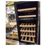 15 in. Dual Zone 30-Wine Bottles Wine Cooler in Black, with Adjustable Shelves and Reversible Door MSRP $339.99